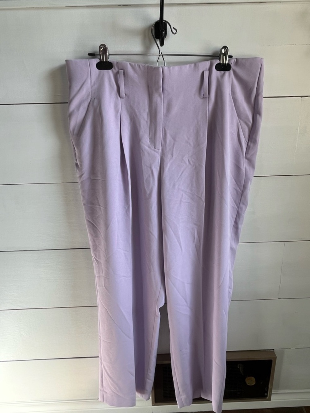 Addition Elle Lilac High-Waist Pleated Trousers - NWT
